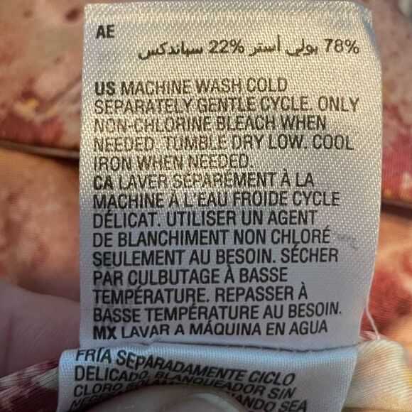 Jenni Style Not Size Corset Bra Crop Top Watercolor Pinks L - Picture 7 of 8